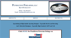 Desktop Screenshot of pendletonfirearms.com